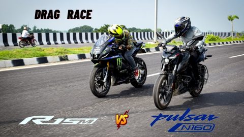 Bajaj Pulsar N160 Vs Yamaha R15 M | Drag Race | Long Race | UP65 Racers