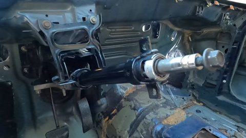 Budget Mustang Race Car Build! Stripping Stock Foxbody Steering Column For Race Car Duties!