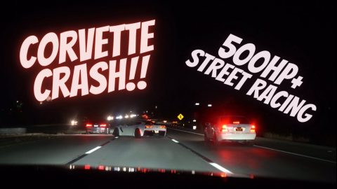 CORVETTE C7 Z06 CRASHES!!! STREET RACING GONE BAD!