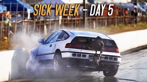 CRX SMASHES into wall at the drag strip! (Sick Week: Day 5)