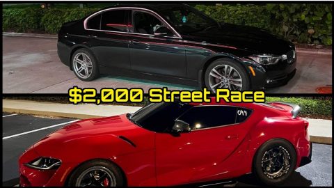 Cocky "1000HP" BMW Calls Out Toyota Supra For $1,000 Street Race!