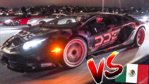 DDE LAMBORGHINI SVJ VS 800HP GTR STREET RACING!!! Who Wins?