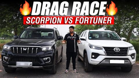 DRAG RACE: Mahindra Scorpio N vs Toyota Fortuner | Team Car Delight