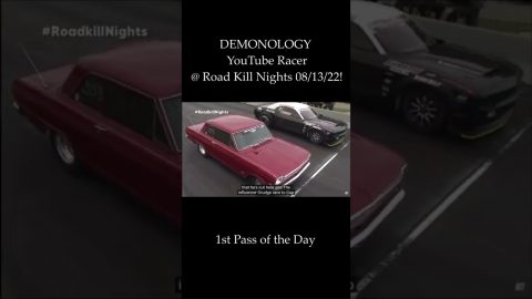 Demonology YOUTUBER Drag Race at Road Kill Nights! #shorts
