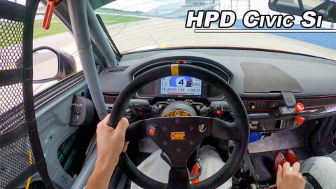 Driving The 2022 Honda HPD Civic Si Race Car! (POV Track)