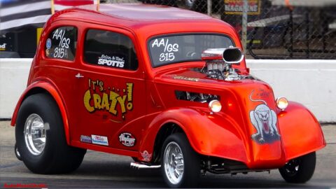 Glory Days Reunion of Vintage Cars – Drag Racing 1960s Gassers Hot Rods  at Byron Dragway