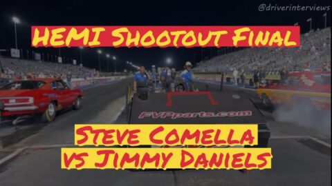 HEMI Shootout FINAL Indy 2021 NHRA US Nationals Steve Comella Jimmy Daniels SS/AH Barracuda Dart 426