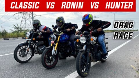 Hunter 350 Vs Ronin 225 Vs Classic 350 Drag Race💥Ronin Fire Hai💥Hunter 350 Vs Ronin 225 Vs Classic