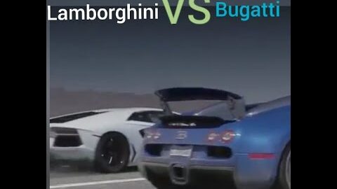 Lamborghini vs Bugatti drag race