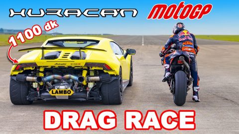 Motor MotoGP v Huracan 1.100 dk: DRAG RACE