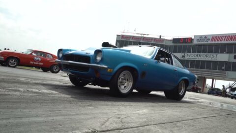 My Dad Drag Racing his Chevy Vega!!