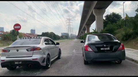 Nissan Almera 1.5 vs Proton Inspira 2.0 // Drag Race