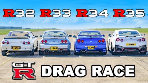 Nissan GT-R generations DRAG RACE