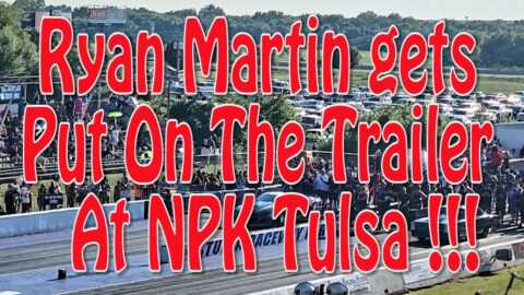 Ryan Martin GETS PUT ON THE TRAILER by Wilhoit Street Outlaws No Prep Kings Tulsa Invitational NPK