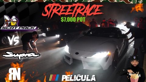 STREET RACES NYC SUPRA MK5 MODDED VS SCATPACK CHALLENGER (WHAT A RACE !! 😳🔥) M4 VS 440 LOCKED IN