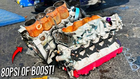 Split engine IN HALF with 80psi of boost! (Sick Week: Day 1)
