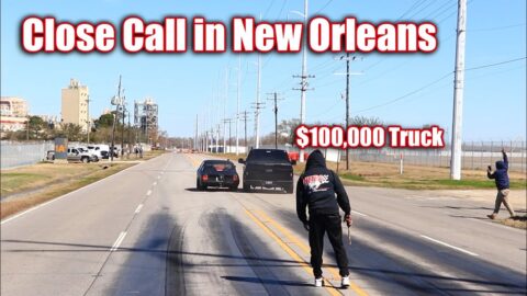 Street Racing in New Orleans!  Almost Hit a $100,000 Truck...and the Police were NOT Happy!
