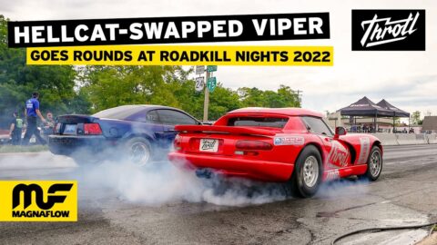 Throtl Hellcat-Swapped Dodge Viper Makes it to Finals at RoadKill Nights! | MagnaFlow