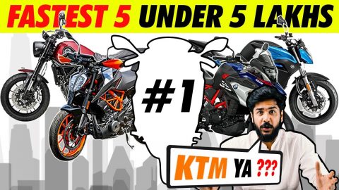 Top 5 Fastest Bikes In India 2021 | Under 5 lakhs | KTM 390 Adventure | Benelli | Ninja 400 | BMW