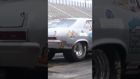1969 Chevy Nova Drag Car Burnout #cars #classiccars #musclecars #shorts #short