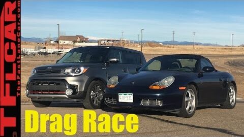 2017 Kia Soul Turbo vs Budget Boxster 201 HP Drag Race- Craigslist Project Porsche Ep.6