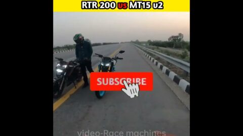 APACHE RTR 200 Vs YAMAHA MT15 DRAG RACE #shorts #dragrace #bikerace