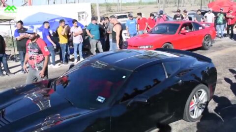 Corvette Stingray vs Cherokee SRT8 Procharger vs Nissan 240sx LS vs Golf MK2 Turbo AWD - Drag Racing
