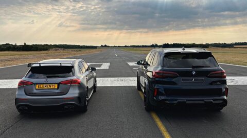 DRAG RACE! MERCEDES-AMG A45 S VS BMW X5M COMPETITION!