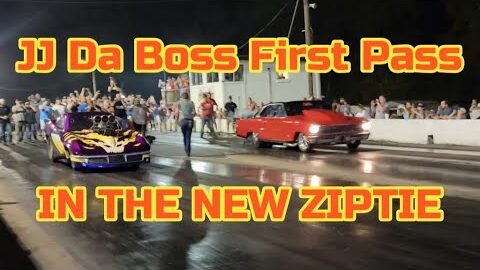 JJ Da Boss First Pass in  the NEW ZIPTIE 2022 Memphis Street Outlaws  MSO No Prep Drag Racing NPK