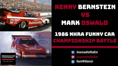 Kenny Bernstein vs Mark Oswald 1986 NHRA Funny Car Championship Battle