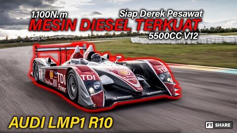 Mesin Diesel Terkuat - Kuat Derek Pesawat | AUDI LMP1 R10 TD-i