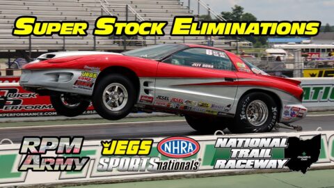 NHRA Super Stock Drag Racing ELIMINATIONS Round 1 JEGS SPORTSNationals
