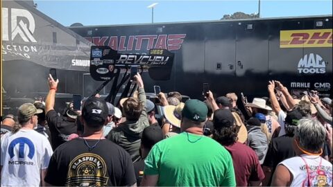 NHRA TOP FUEL DRAGSTER PITS | MULTIPLE TOP FUEL STARTING TUNING  CROWD REACTION | WALK | LOUD SOUND