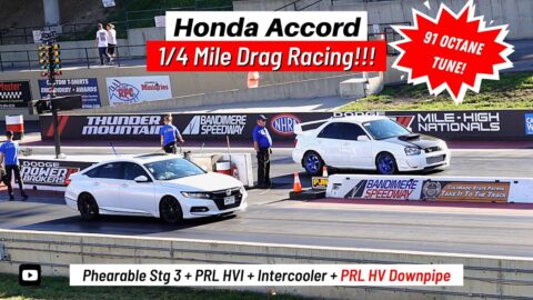 Phearable Stage 3 (91 ECU Tune) - 1/4 Mile DRAG RACING!  //  10th Gen (2018+) Honda Accord