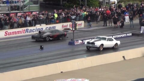 Right Rear Tire Blows Out! Street Outlaws No Prep Kings Norwalk Ohio 9-23-22