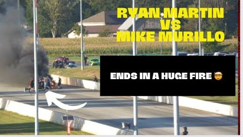 Ryan Martin Vs Mike Murillo ends in a huge fire (npk5 Invitationals round 2) summit Motorsport park
