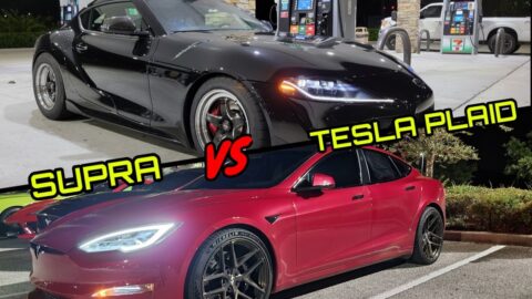 Big Turbo Toyota Supra VS Tesla Plaid! | Epic Street Race!