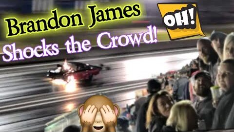 Brandon James Catches Fire and Still Races!