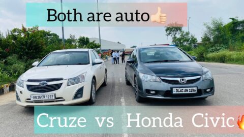 Cruze (diesel rocket 🚀 )  vs Honda civic (Both are automatic) 🔥 |drag race 🏎🔥