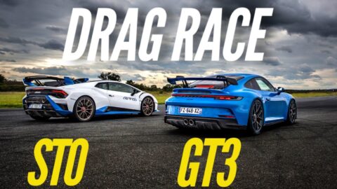 DRAG RACE : Huracan STO VS 911 (992) GT3