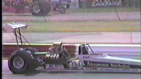 Kerhulas and ? 1983 NHRA INDY U.S. Nationals Top Fuel Qualifying Round 2