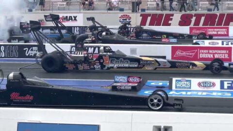 NHRA TOP FUEL DRAG RACING LAS VEGAS 4-WIDE NATIONALS APRIL 3 2022