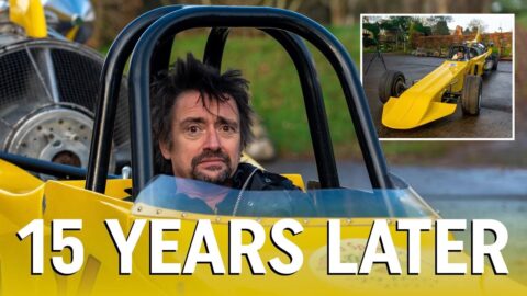 Richard Hammond gets back into the car that nearly killed him