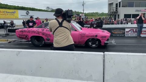 Street Outlaws Stinky Pinky Burnout Maple Grove Raceway 2022