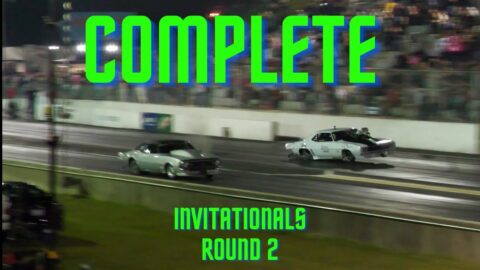 Street outlaws No prep Kings Rockingham Dragway Invitationals Round 2 (complete)