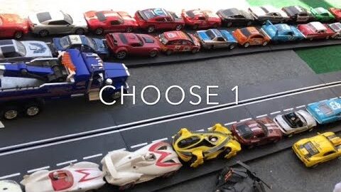 TOY SLOT CAR DRAG RACING “Decide Your Ride”