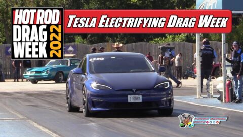 Tesla Plaid Electrifying Hot Rod Drag Week | 2022 | Electric Vehicle Drag Racing