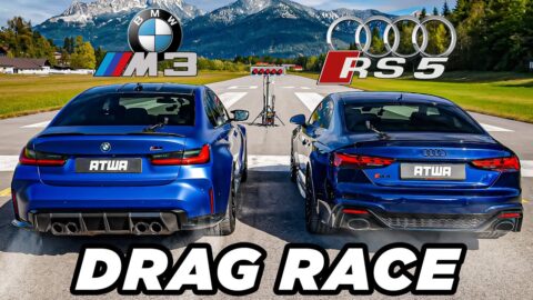 BMW M3 Competition vs. Audi RS5 | DRAG RACE | Daniel Abt