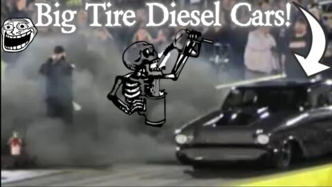 Big Tire No Prep Diesel Cars Do Battle in Texas!