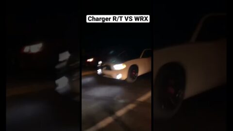 Charger R/T VS WRX Street Race #shorts #racing #streetracing